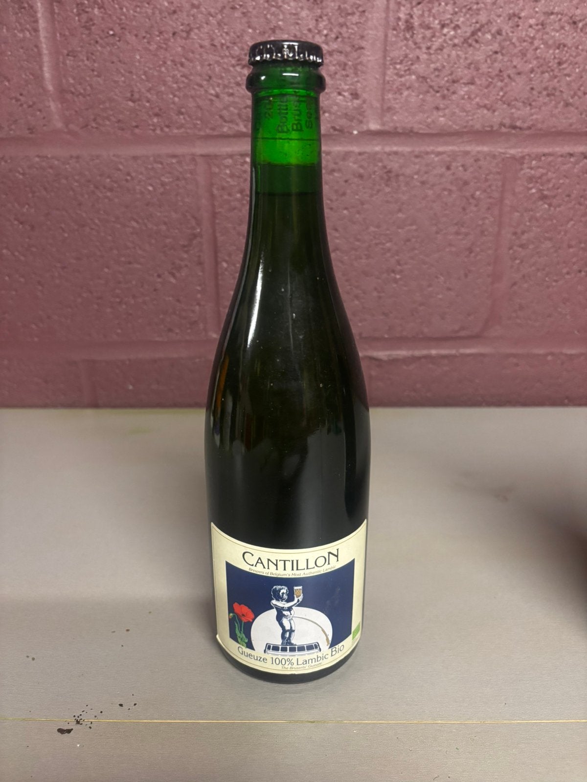 Oude geuze bio 2015 cantillon, Enlèvement
