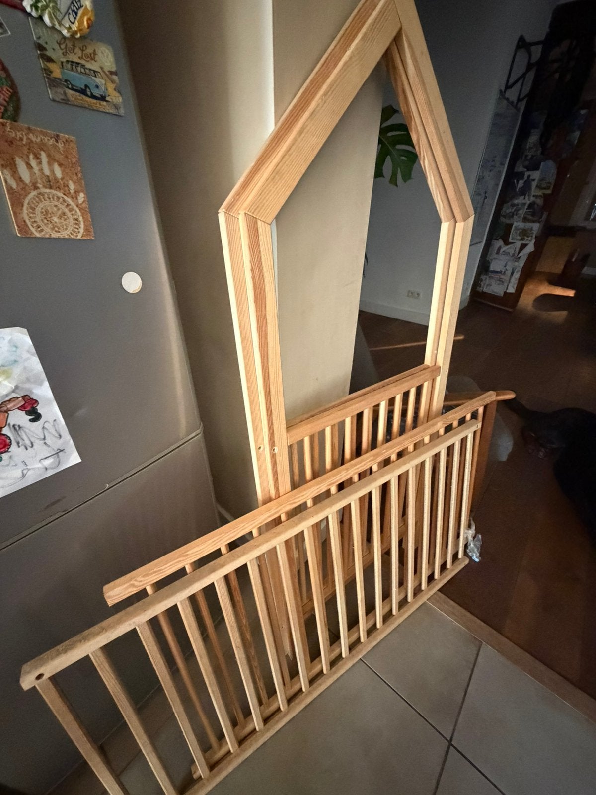 Hout peuter bed, Ophalen, Gebruikt