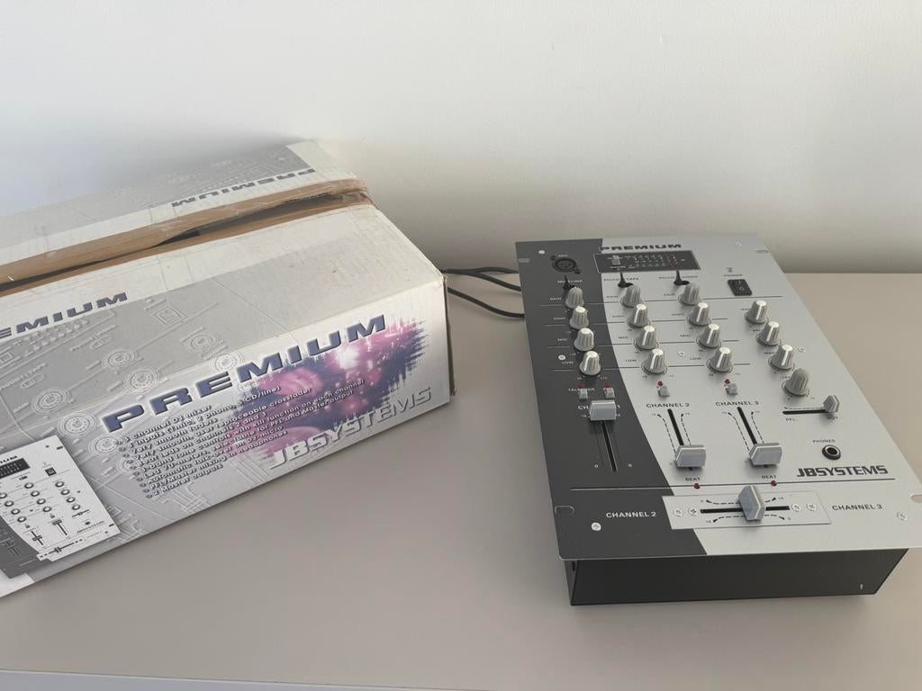 JB Systems Premium DJ Mixer – Vintage 3-kanaals mixer, Enlèvement, Utilisé