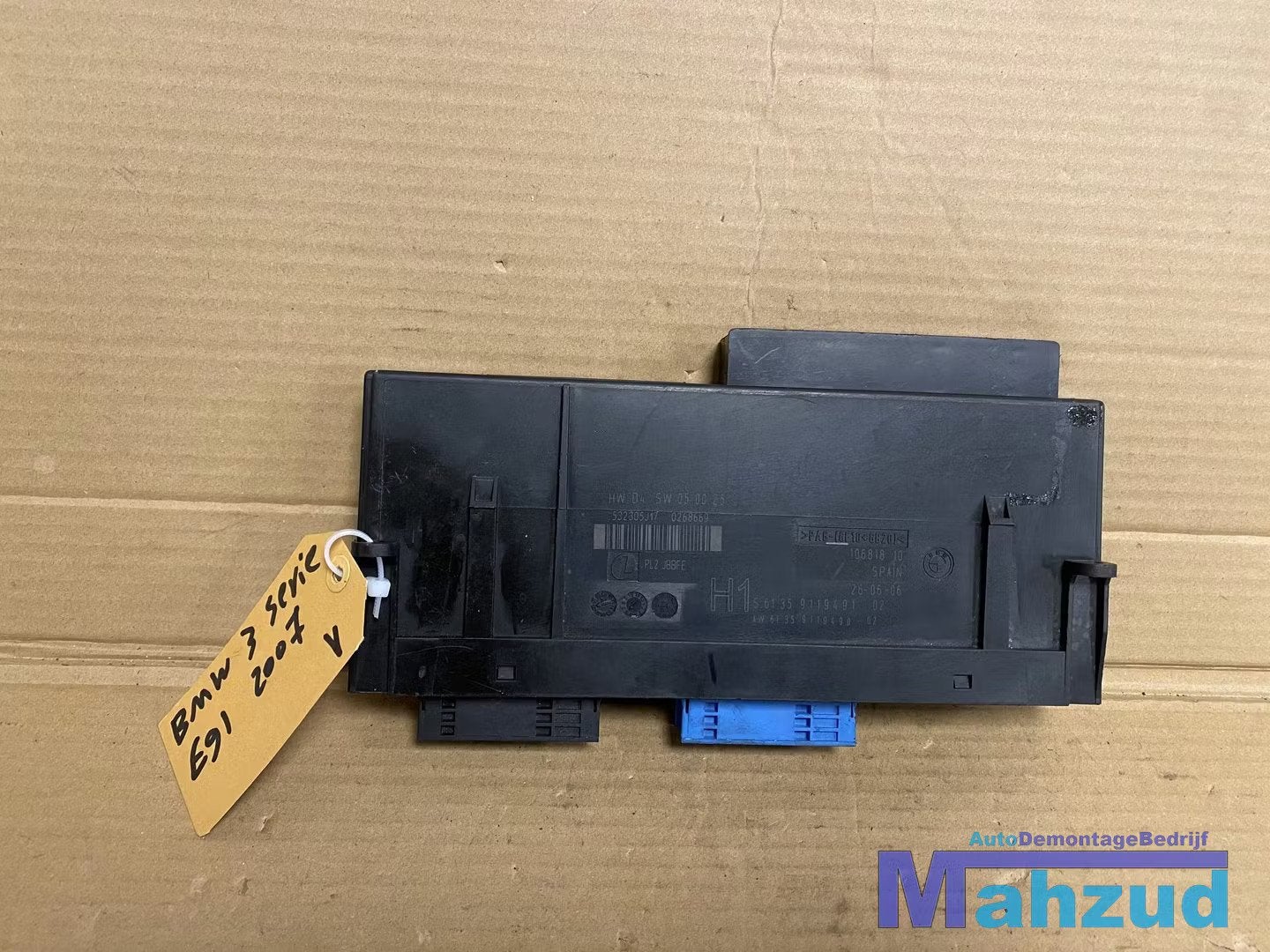 BMW 3 SERIE E90 BCM Module 911949102 6135911949102, Petuelring 130
80788  Munich, DE, Info@bmw.de, Utilisé, BMW