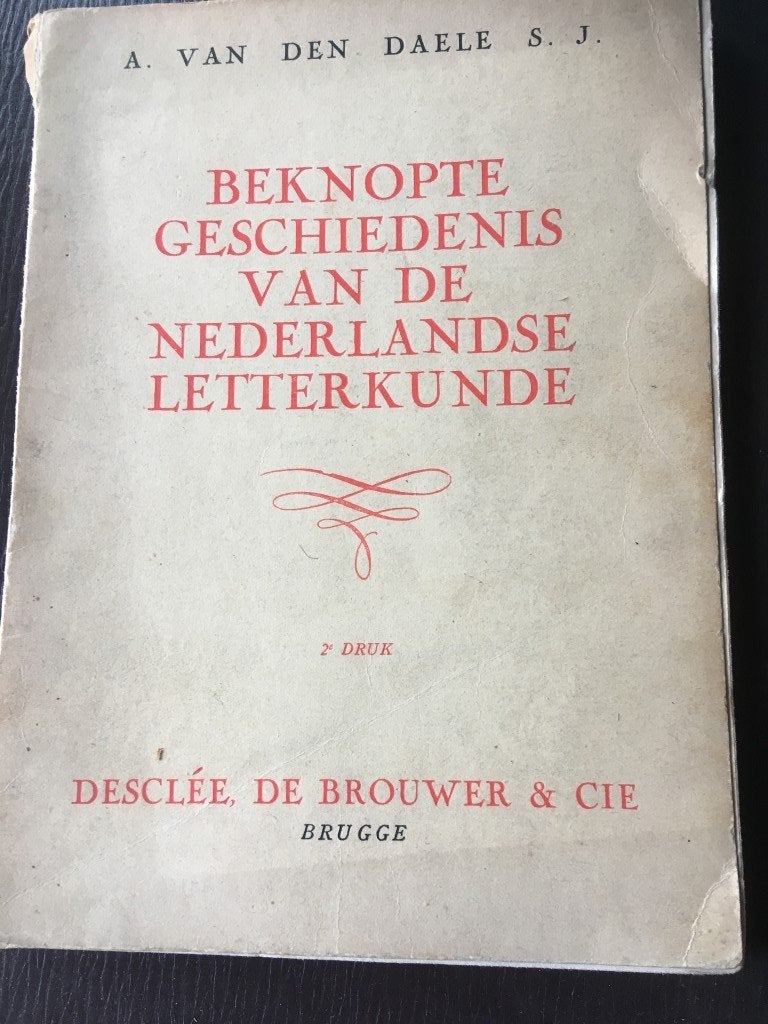 Nederlandse letterkunde - Van den Daele - Desclée De Brouwer, Ophalen of Verzenden