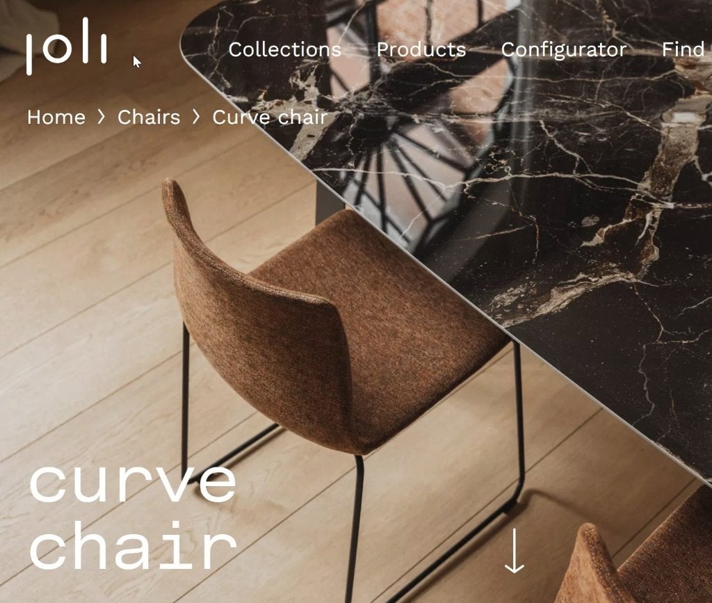 Eetkamerstoel Joli curve nieuw, Huis en Inrichting, Ophalen, Overige kleuren, Design, Nieuw
