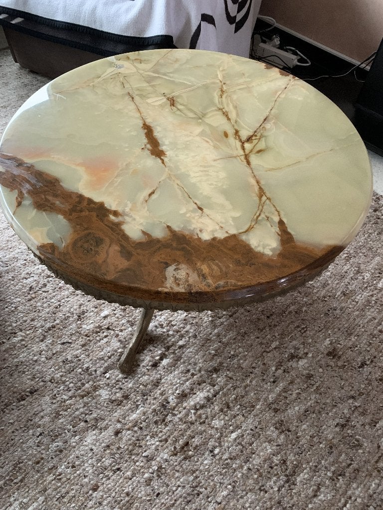 Table basse ronde en pierre naturelle, Rond, 50 à 100 cm, Enlèvement, Utilisé