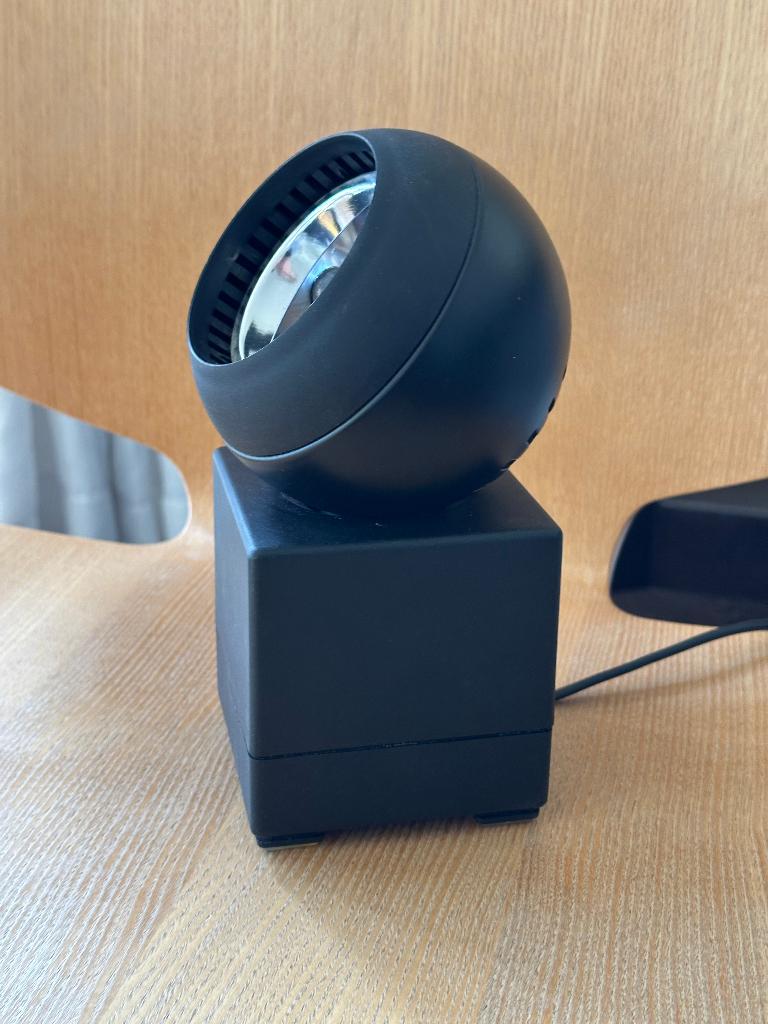 Lampe spot vintage space age Osram 43601 noir 70's, Antiquités & Art, Enlèvement