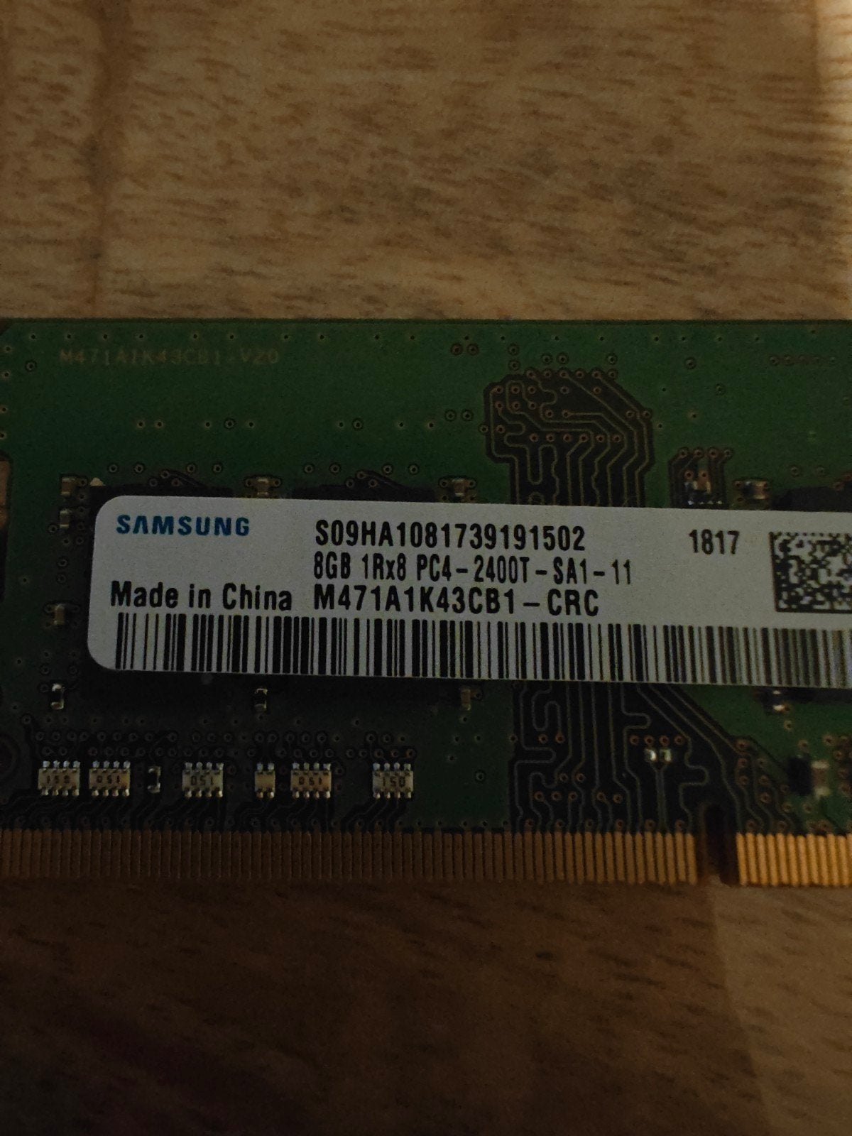 DDR 4 2400T samsung, Informatique & Logiciels, Enlèvement ou Envoi, DDR