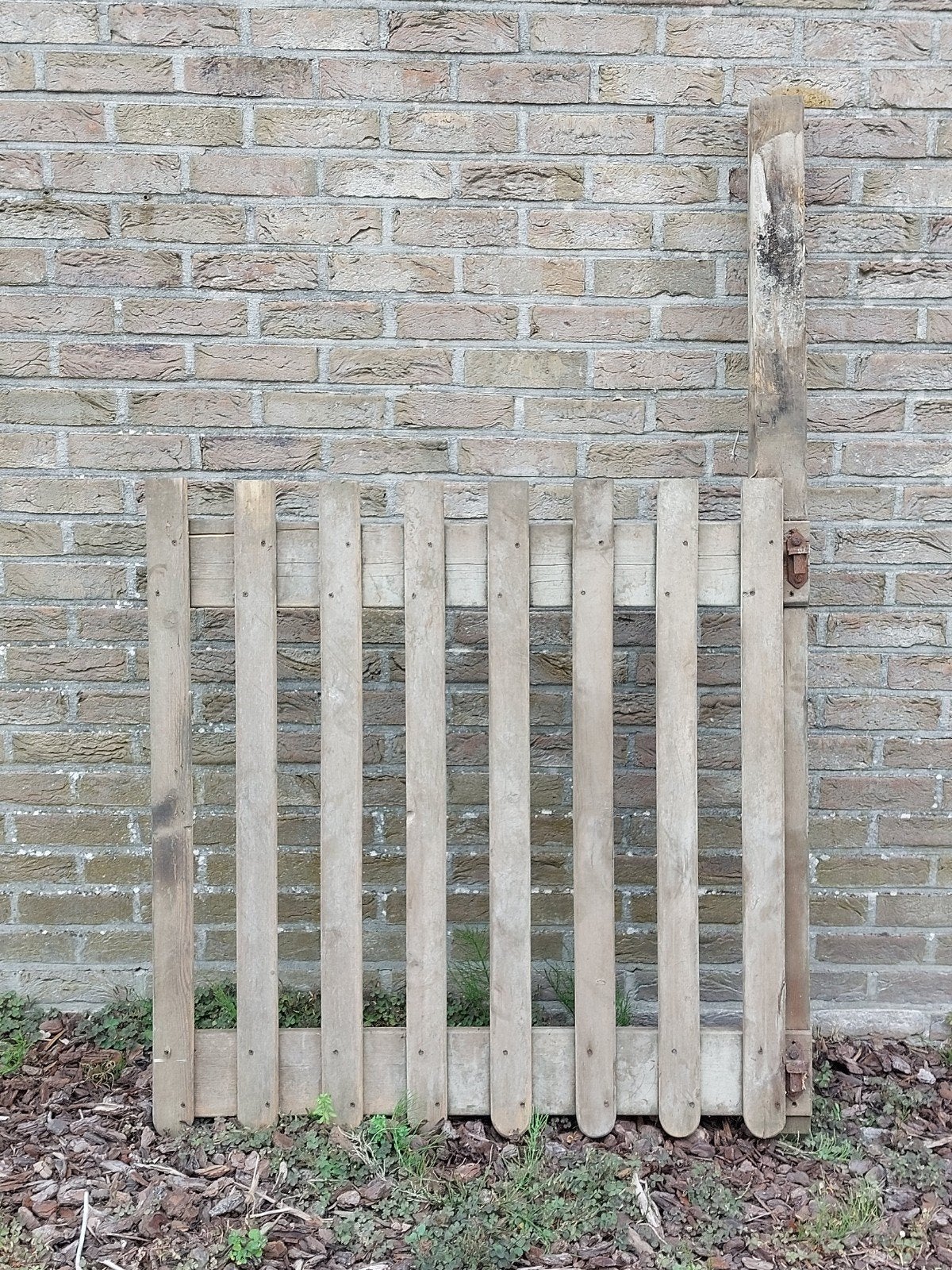 Houten hekje 110 x 110 cm voor naast een poortje, Jardin & Terrasse, Clôtures de jardin, Utilisé, Porte du jardin, Bois, Enlèvement