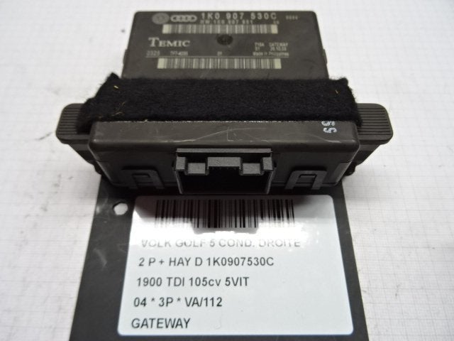 GATEWAY MODULE Volkswagen Golf V (1K1) (1K0907530C), Utilisé, Volkswagen