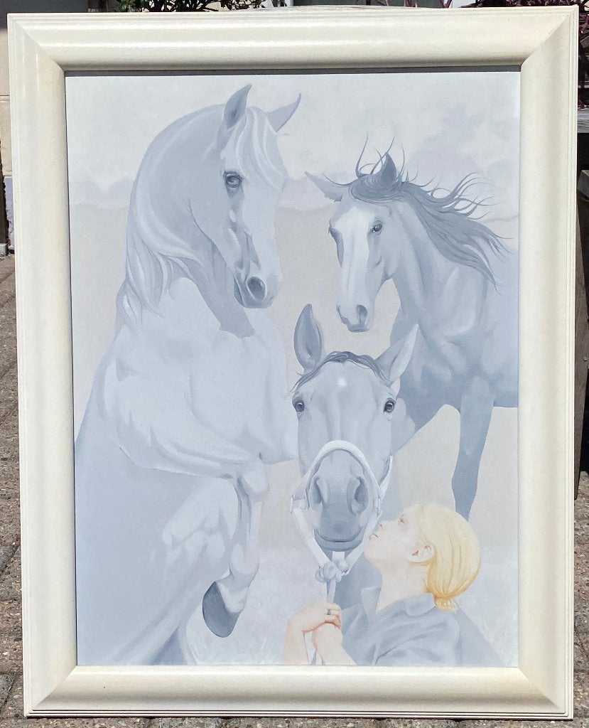Schilderij Jean 'Adri' Adriaensens (Mechelen 1935-2006), Antiek en Kunst, Ophalen, Ingelijst, Dieren, Olieverf