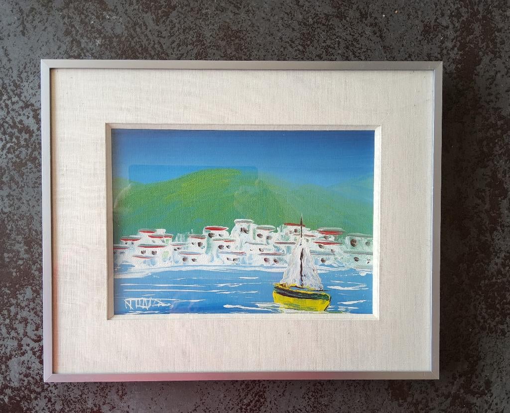 Aquarel zeilboot door Nuna, Ophalen of Verzenden