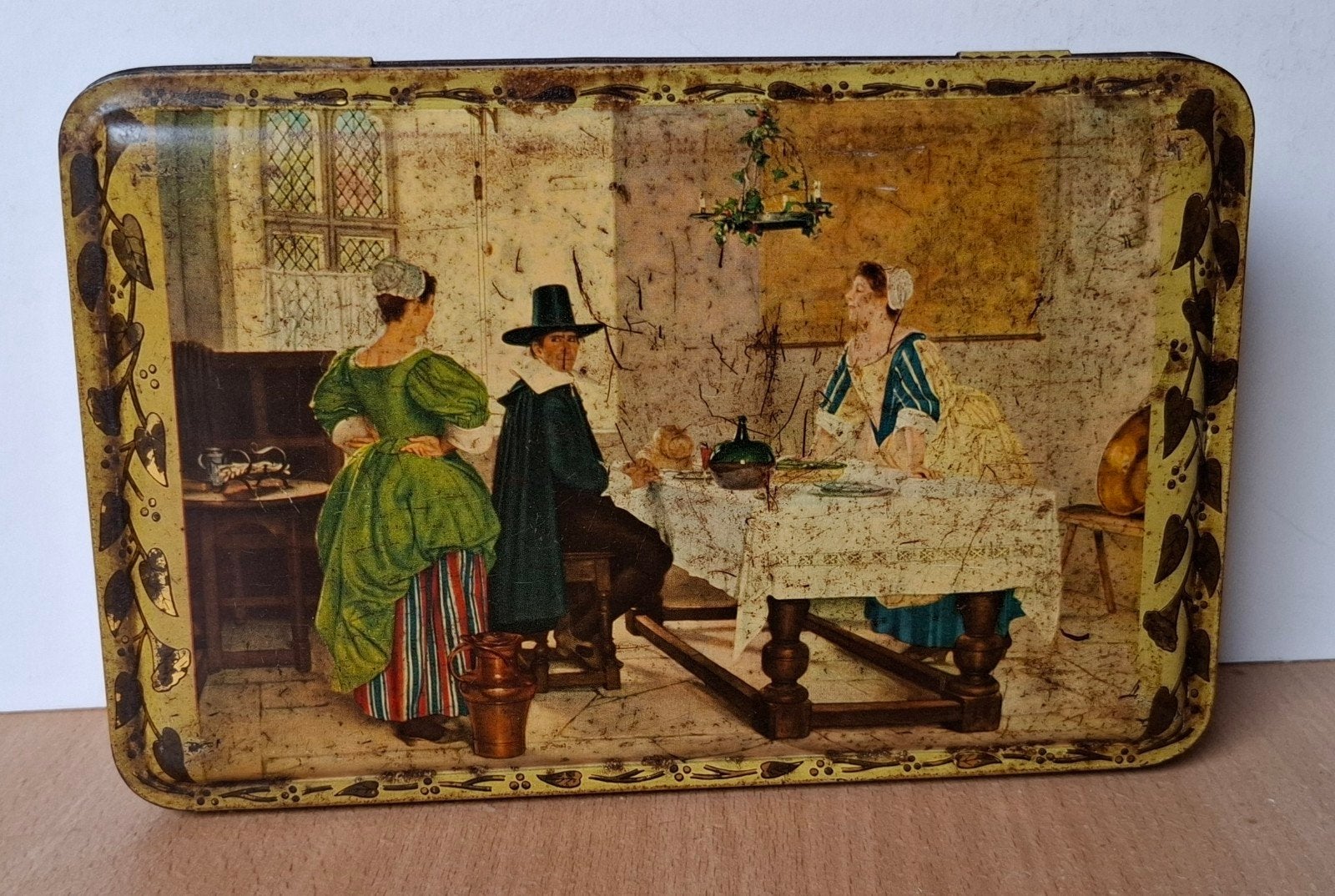 Oud blik chocolade Martougin, Ophalen of Verzenden