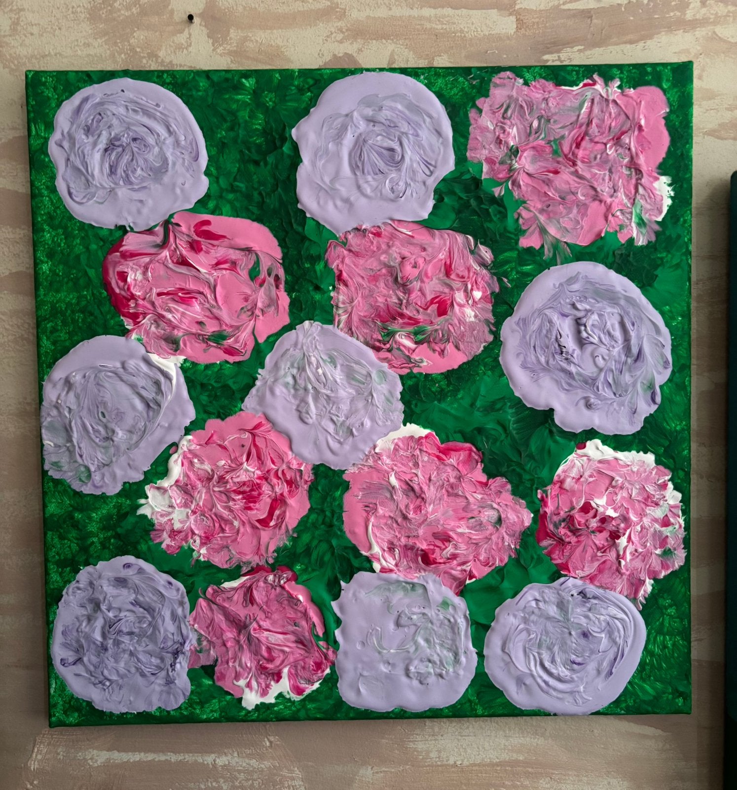 Peinture acrylique sur toile à vendre, Enlèvement
