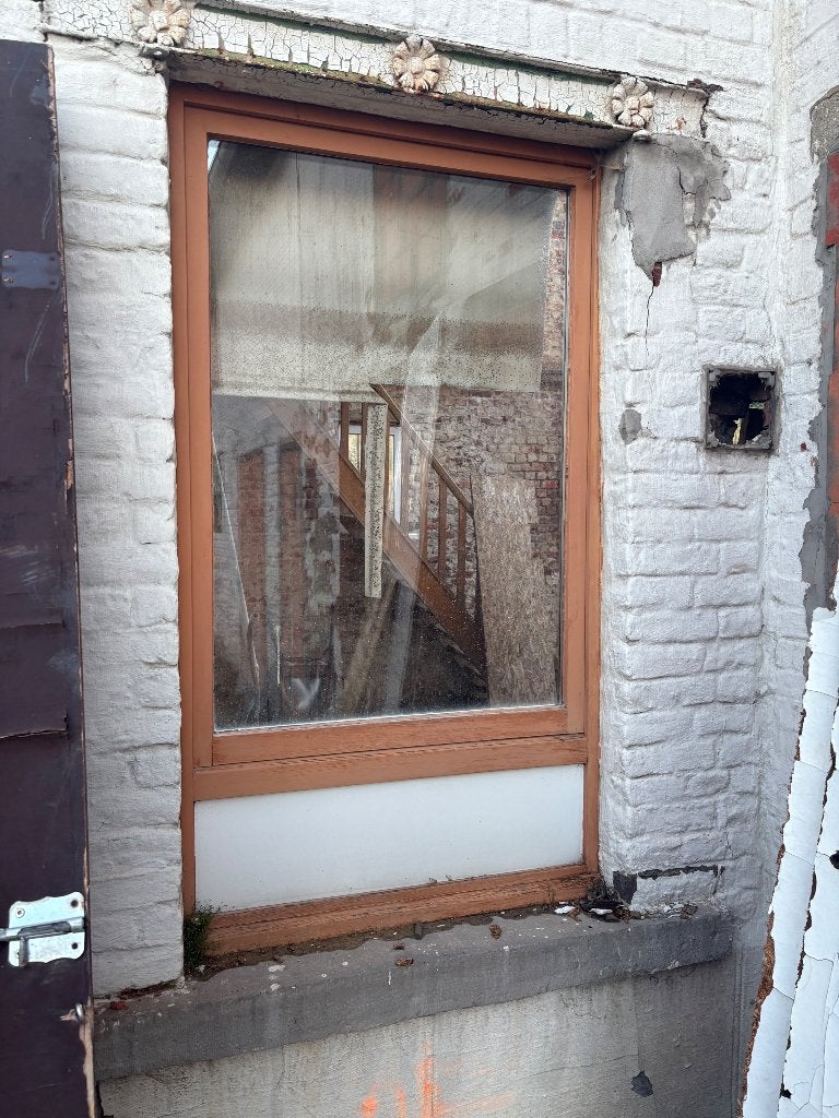 Raam met kader, Ophalen, Gevelraam of Ruit, Gebruikt, 80 tot 120 cm