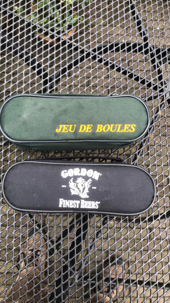 2 sets ijzeren petanqueballen ( 2 X3 ), Sport en Fitness, Overige Sport en Fitness, Ophalen, Gebruikt