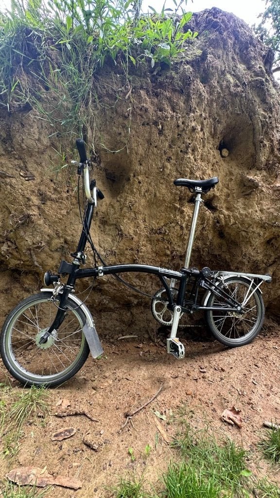 Brompton MR6 black 6 vitesse dynamo, Vitesses, Frein sur jante, Brompton, Comme neuf