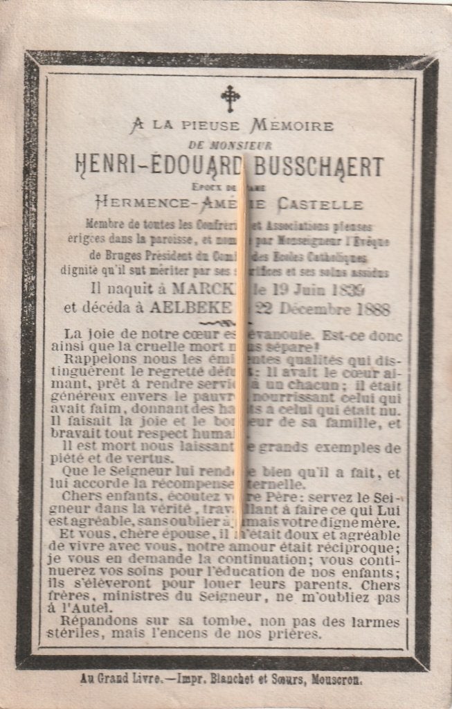 Carte de prière Aalbeke, Marke, Collections, Images pieuses & Faire-part, Envoi, Image pieuse