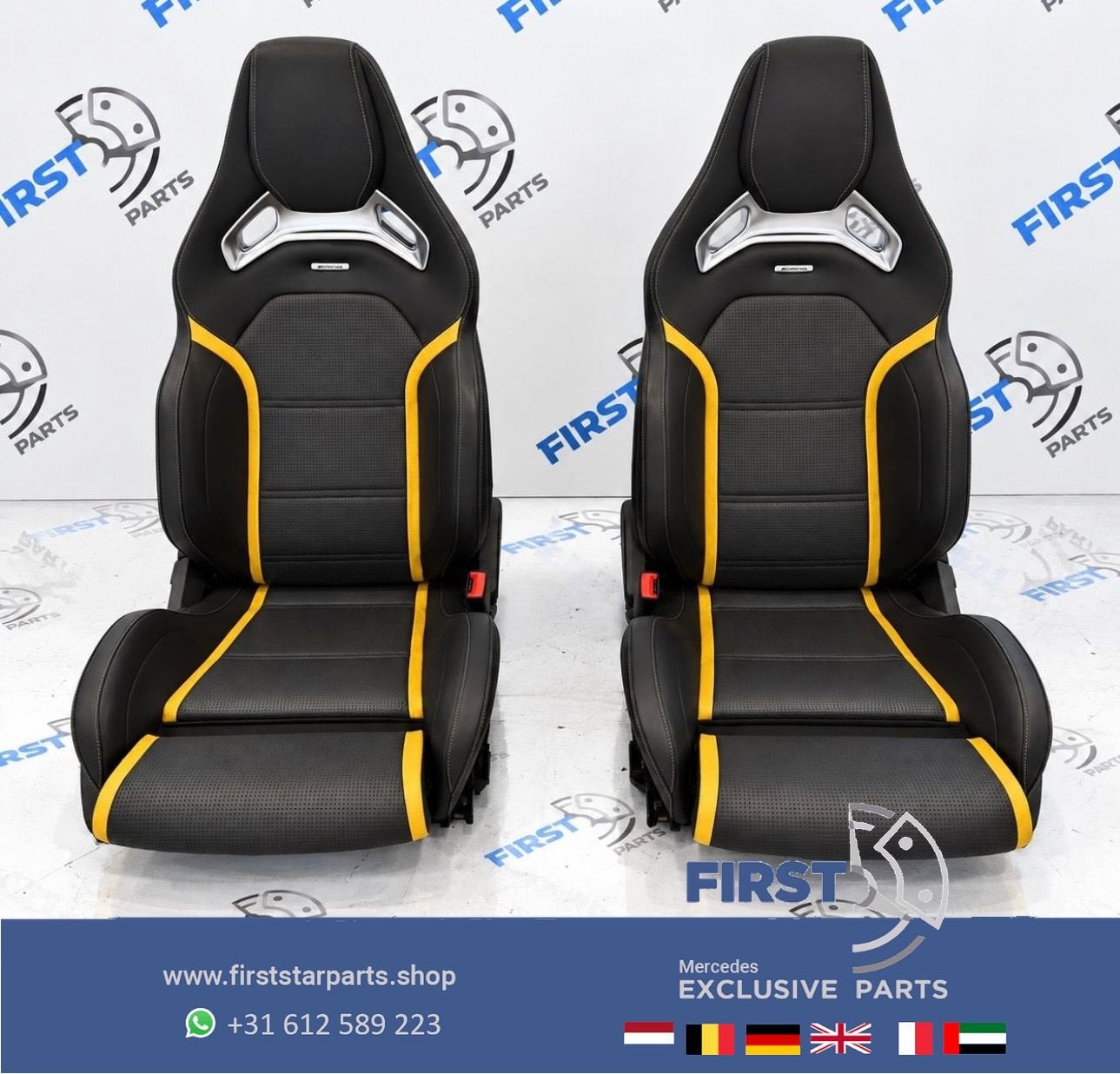 W205 C63 AMG interieur Mercedes SCHAALSTOELEN C63S stoelen C, Utilisé, -, -, Enlèvement ou Envoi