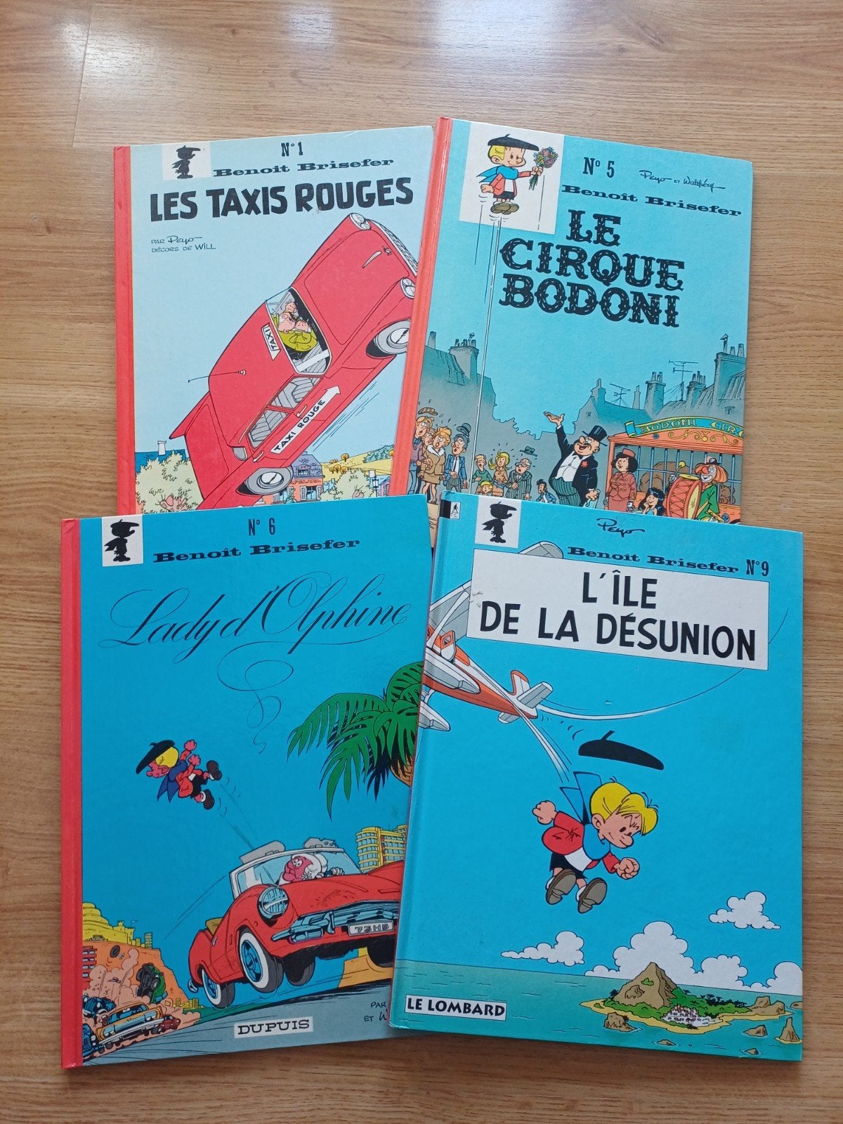 BD Benoit Brisefer 1/5/6/9, Boeken, Meerdere stripboeken, Ophalen of Verzenden, Peyo