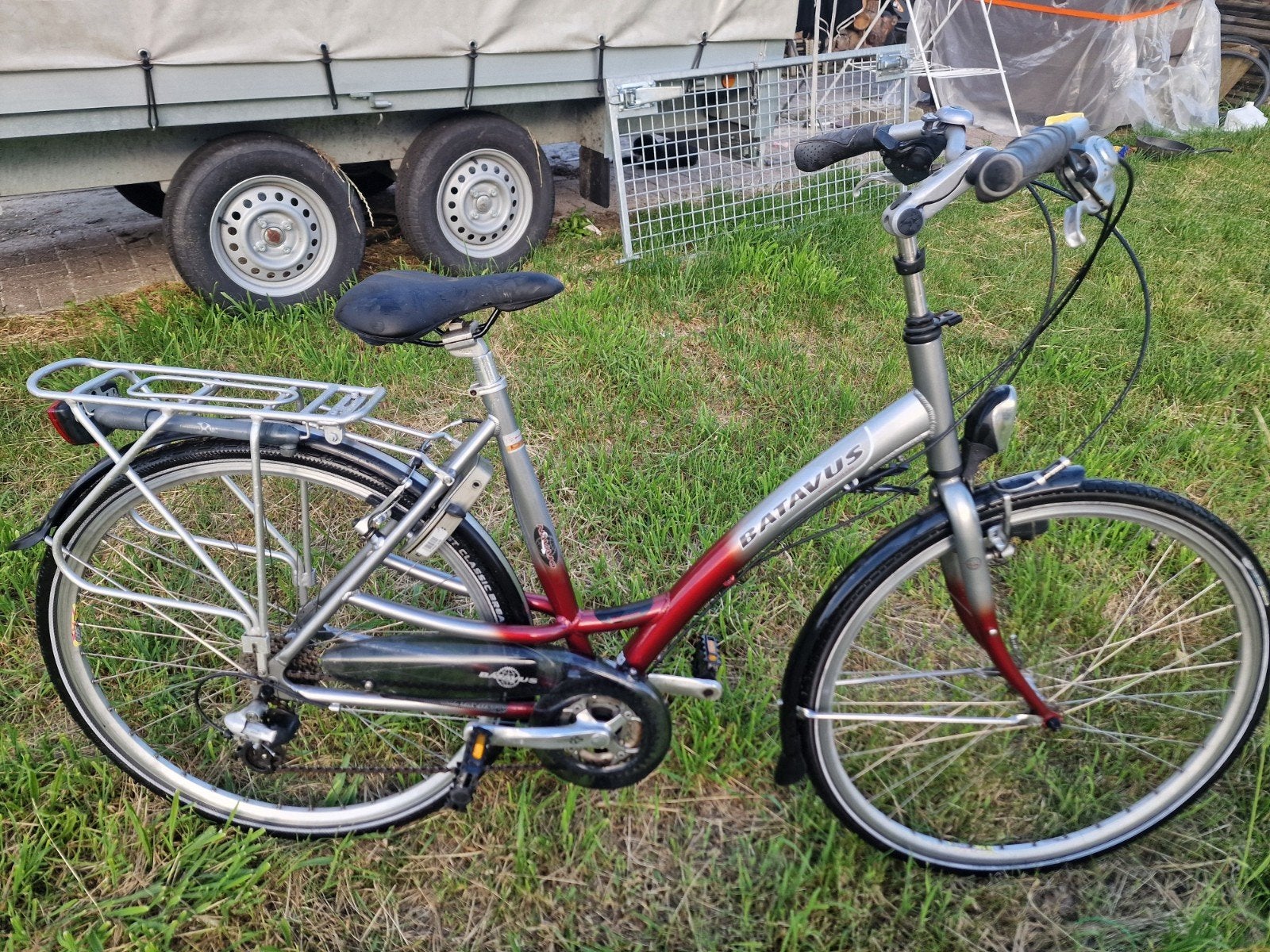Damesfiets batavus navajo 28" 53 cm, Vitesses, Frein sur jante, Batavus, 53 à 56 cm