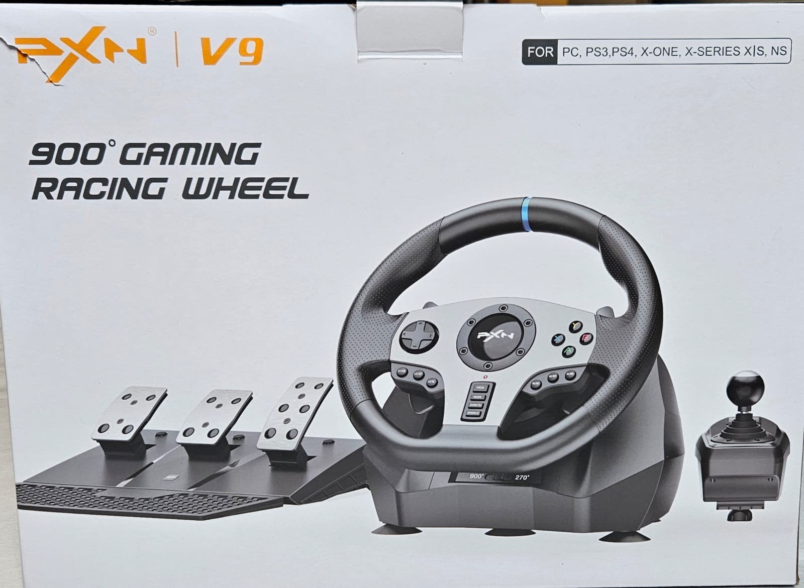 gaming racing wheel, Consoles de jeu & Jeux vidéo, Enlèvement, Comme neuf, Volant ou Pédales