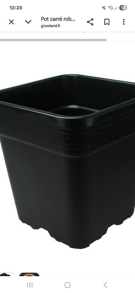 Pot noir pour jardin, Jardin & Terrasse, Enlèvement, Utilisé
