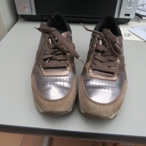 Sneakers bruin metallic Hogan mt 37, Enlèvement ou Envoi, Sneakers et Baskets, Comme neuf, Hogan