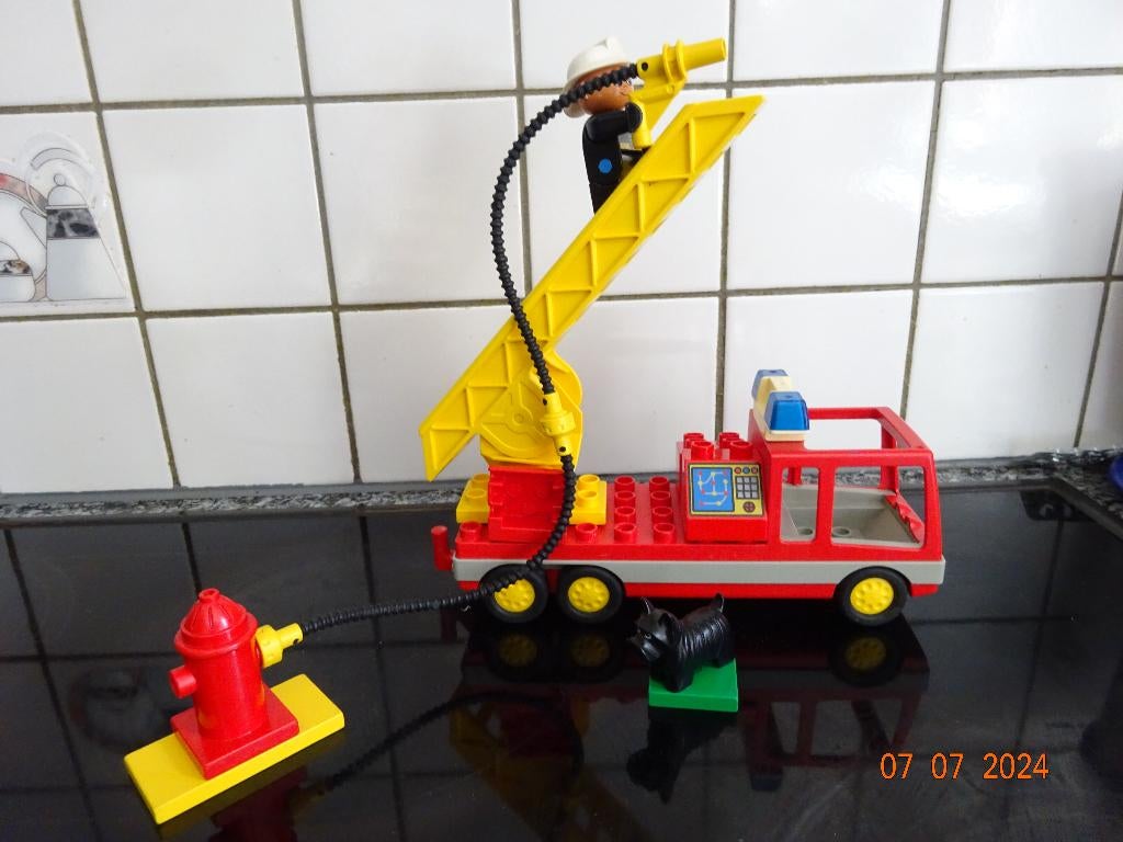 Duplo 2691 Brandweerwagen*VOLLEDIG *VINTAGE *1995, Ophalen of Verzenden, Complete set, Duplo