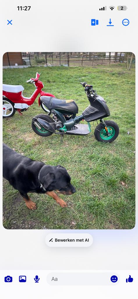 Gilera ice frame zonder papieren ZONDER BLOK!!!!, Fietsen en Brommers, Ophalen, Zo goed als nieuw