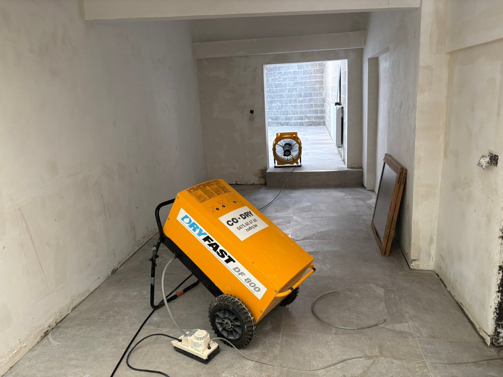 Location déshumidificateur de chantier Dryfast, Enlèvement