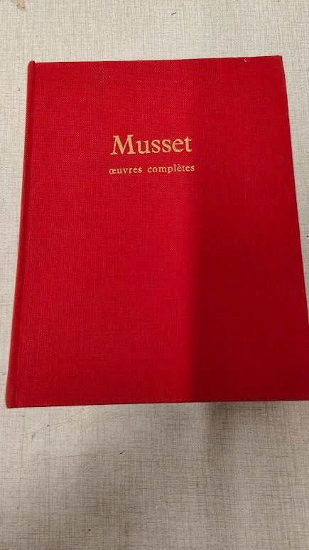 Livre Musset oeuvres complètes, Ophalen of Verzenden, Gelezen, Musset, Europa overig