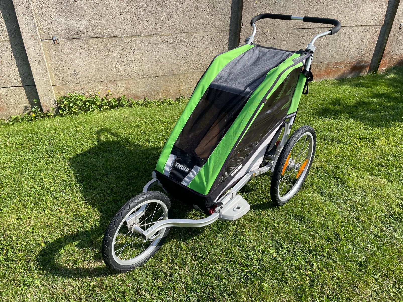 Thule Chariot fietscar / loopcar 1-zit., Enlèvement, Utilisé, Remorque pour enfant, Pliable