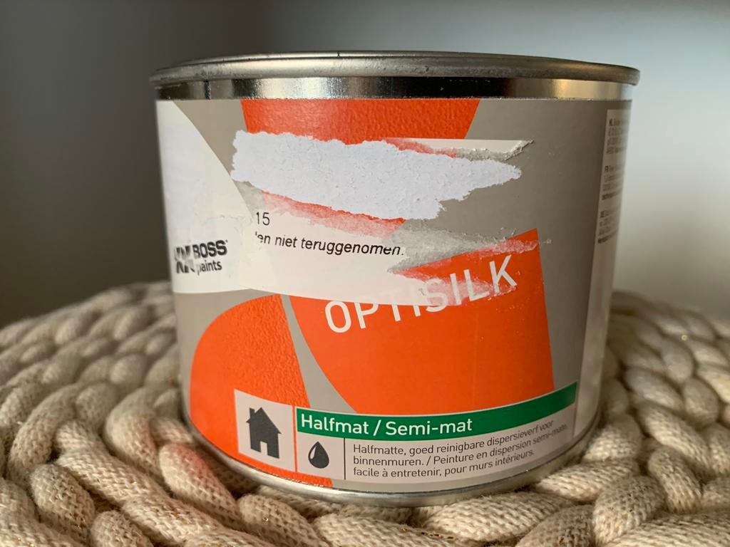 Donker bruine verf BOSS, Doe-het-zelf en Bouw, Ophalen, Bruin, Nieuw, Verf