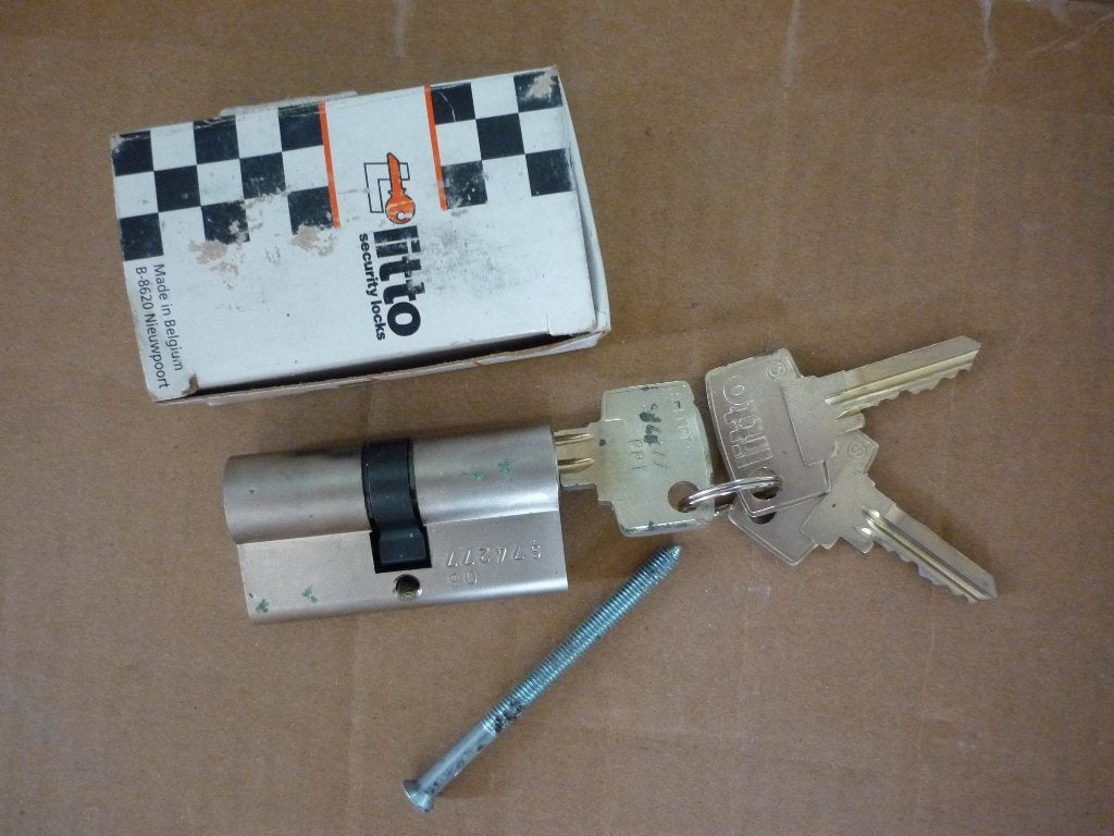 Cylindre de serrure de porte, Bricolage & Construction, Enlèvement, Comme neuf, Chrome