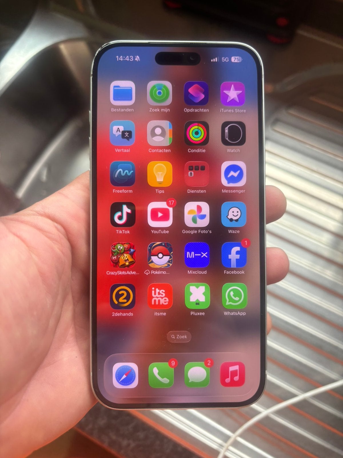 Iphone 17 pro max !!, Gebruikt, Grijs, 100 %, Ophalen