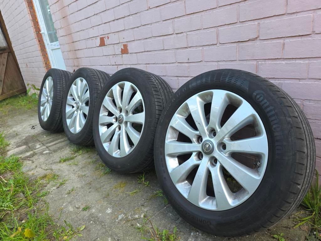 17" Originele Opel Velgen Met Goede Velgen, Auto-onderdelen, Ophalen, Gebruikt, Velg(en), 17 inch