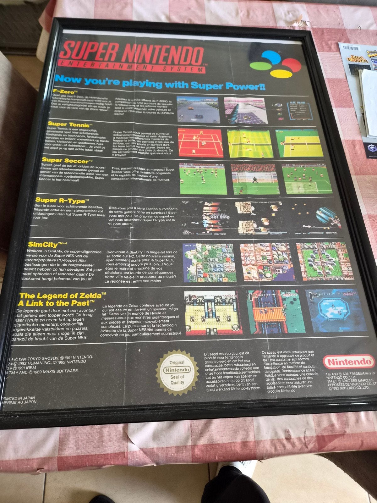 cadre Nintendo plus notice, Consoles de jeu & Jeux vidéo, Enlèvement ou Envoi, Comme neuf