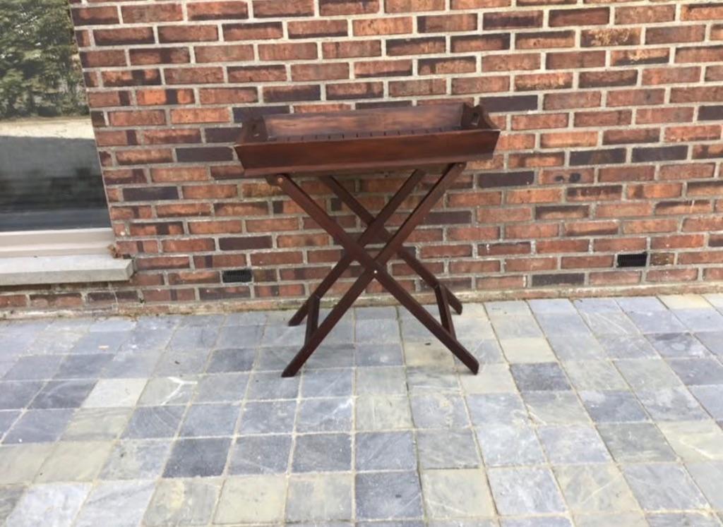 Vintage bijzettafel, Ophalen, Vintage, Zo goed als nieuw, Rechthoekig