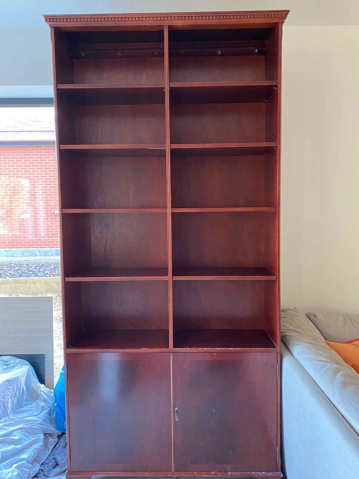 2 boekenkasten kersenhout, Huis en Inrichting, Ophalen, 100 tot 150 cm, 200 cm of meer, Kersenhout