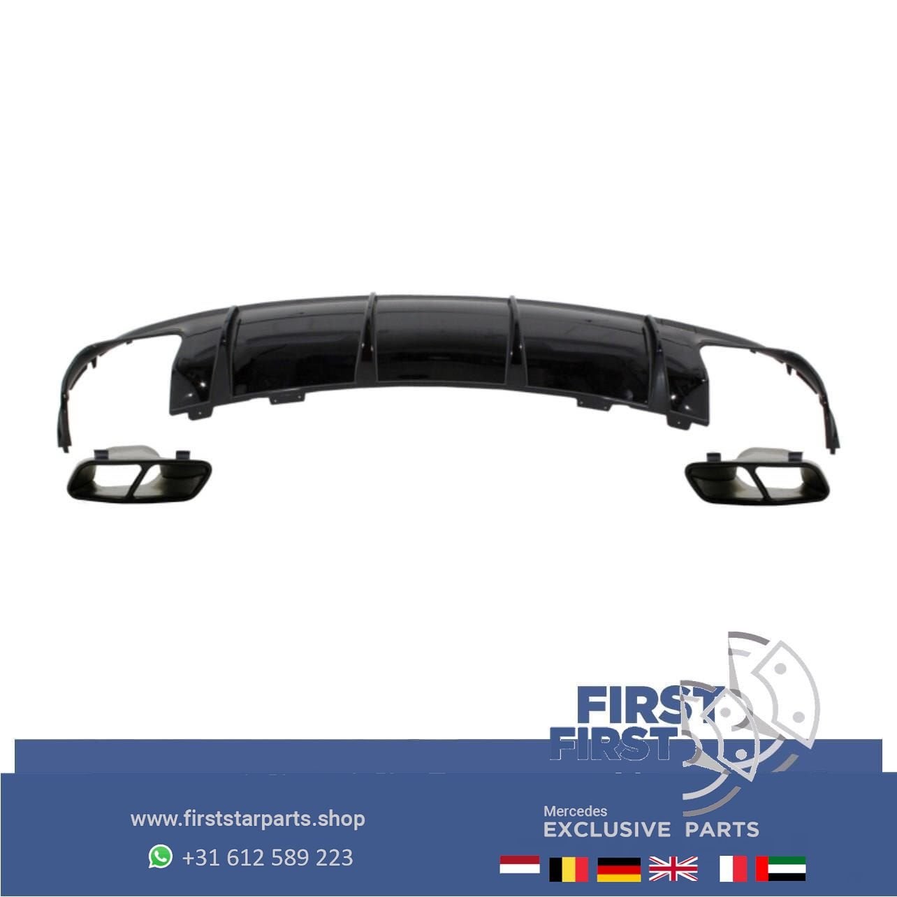 W117 CLA45 AMG DIFFUSER + UITLAAT SIERSTUKKEN AERO PAKKET Me, Autos : Pièces & Accessoires, Utilisé, -, -, Enlèvement ou Envoi