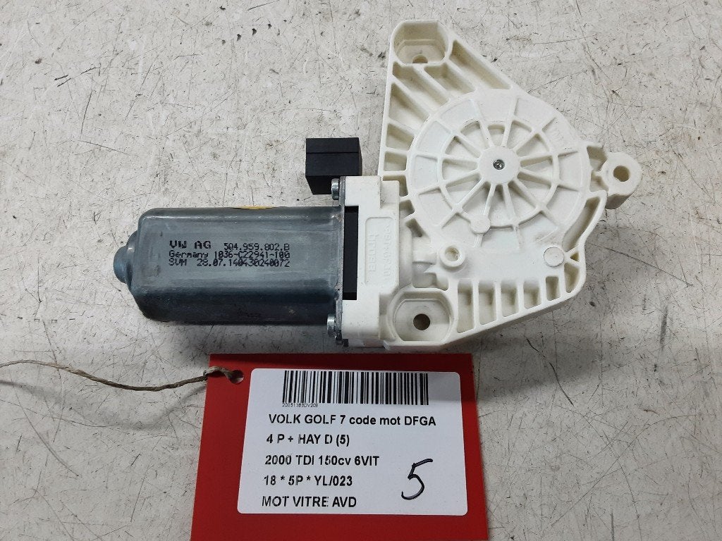 MOTEUR LEVE VITRE ELECTRIQUE AVANT DROIT Golf VII (AUA), Volkswagen, Mevr. I. Hauben, Utilisé, Avant