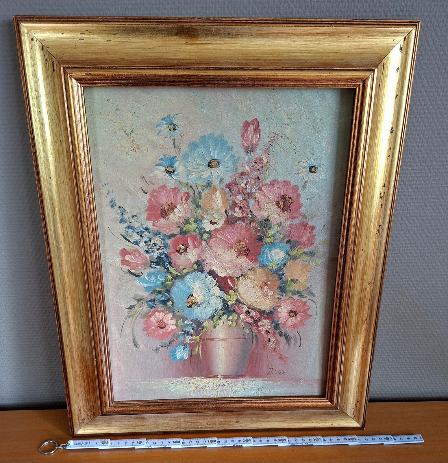 Klassieke verf., Doek, Gesigneerd, Olieverf, Klassiek