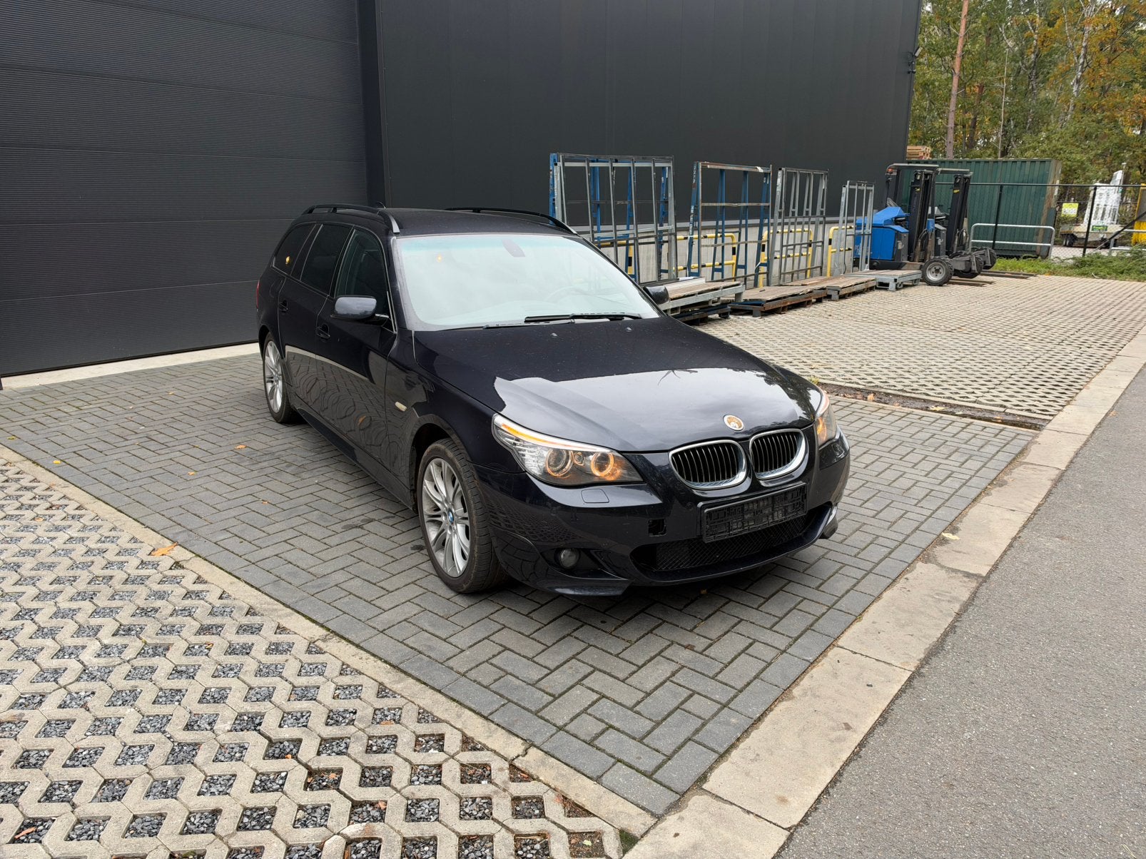 Bmw e61 530d M pakket, Auto's, Zwart, 2993 cc, Bi-Xenon koplampen, Leder en Stof