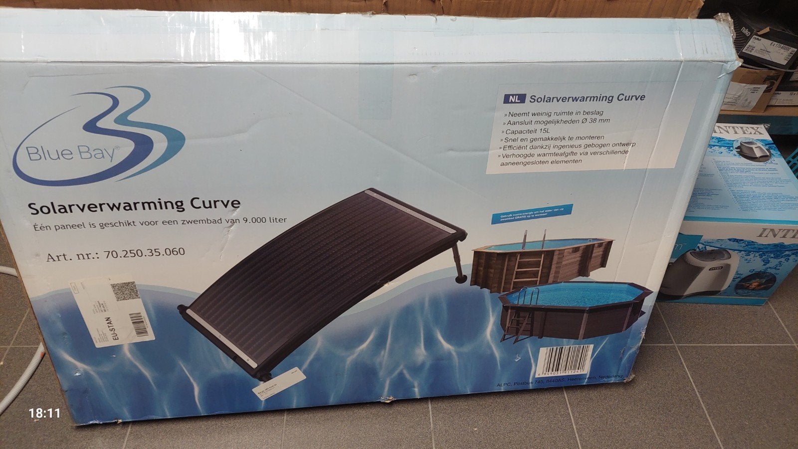 Solar zonnepaneel voor zwembad + leidingen, Ophalen