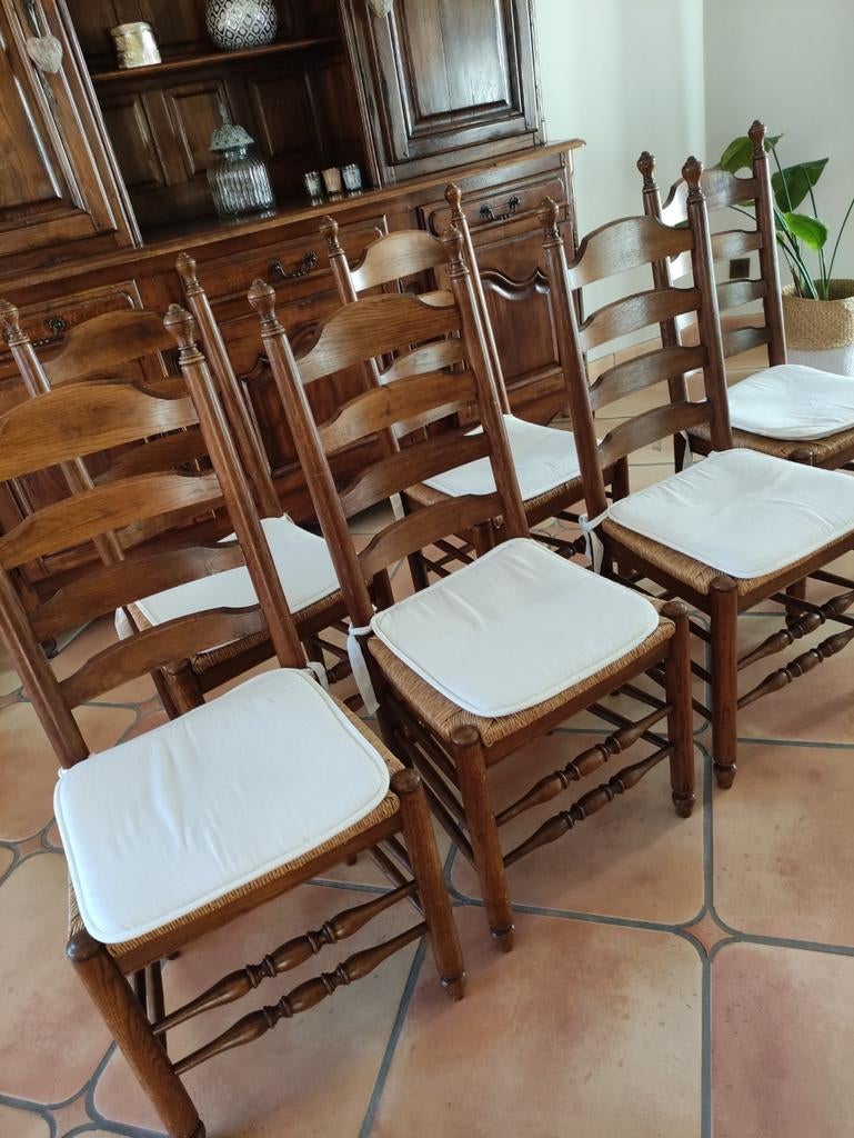 Chaises de salle à manger chêne massif, Maison & Meubles, Chaises, Enlèvement
