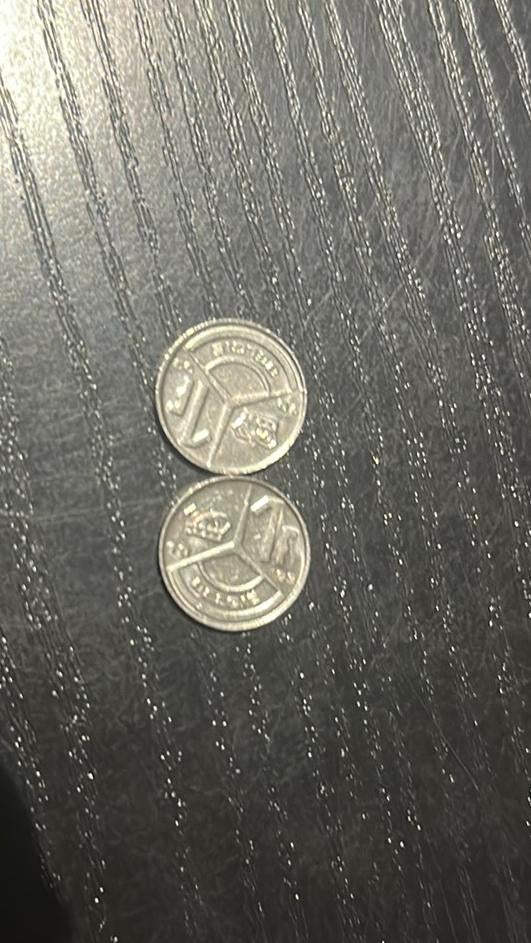 Pièces de 1 franc belge, Enlèvement, Métal, Série