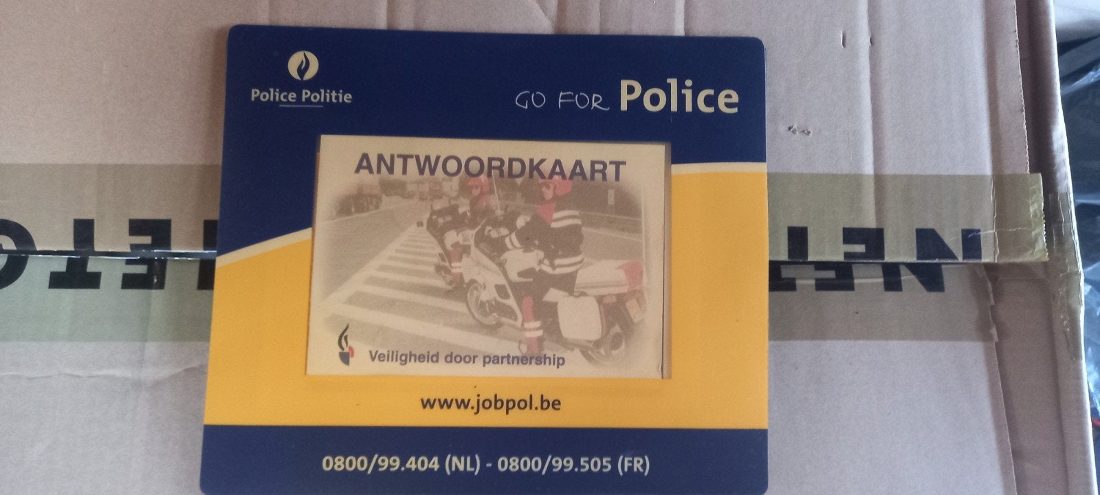 Police politie gendarmerie rijkswacht muismat, Verzamelen, Ophalen of Verzenden, Rijkswacht