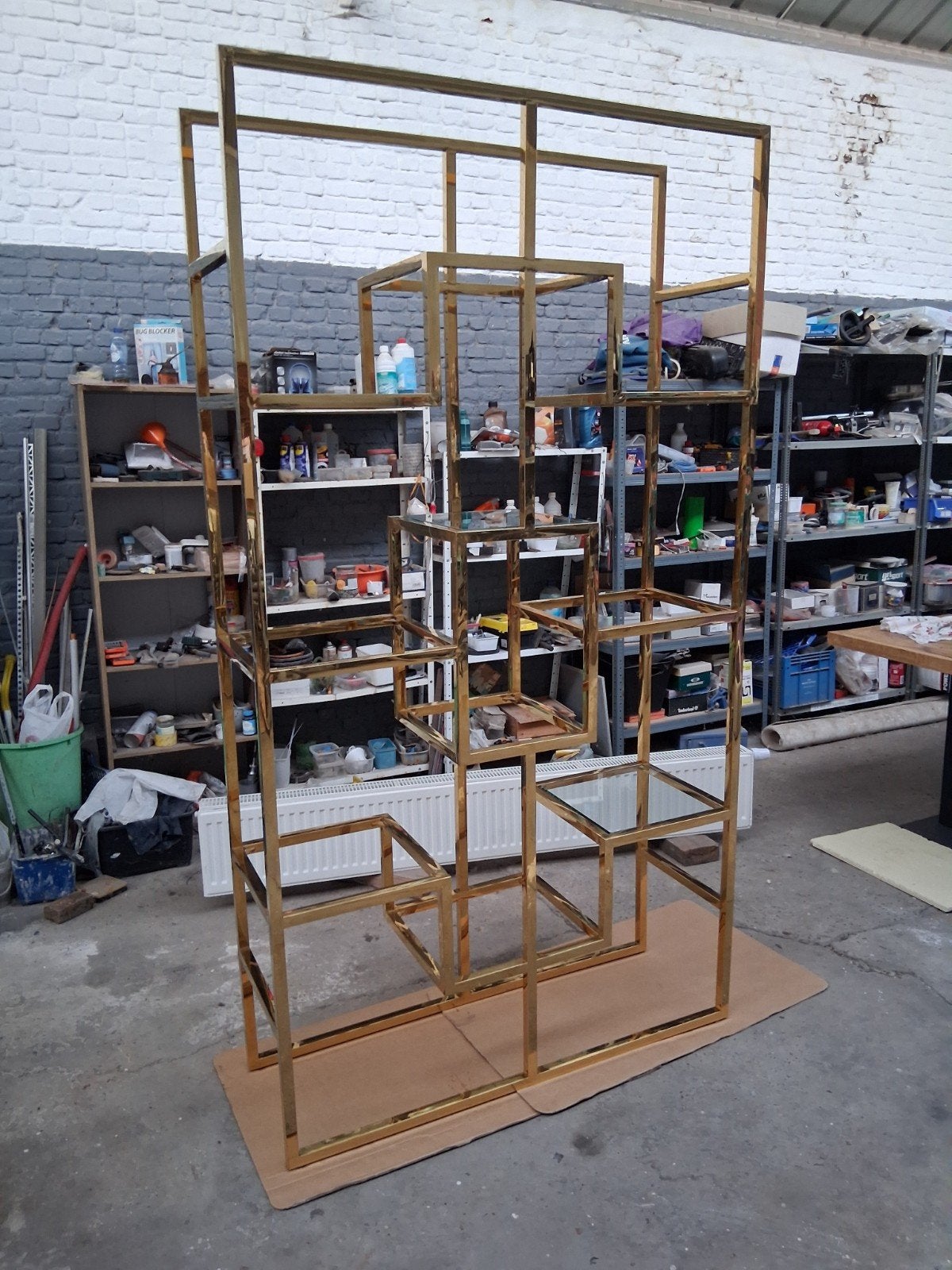 mooie decoratie rek voor spullen of planten met glazen bodem, Zakelijke goederen, Ophalen