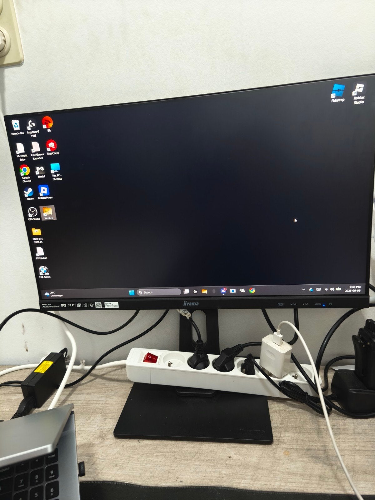 iiyama 23.8 inch monitor met and FreeSync BETAAL ALEEN CASH, Computers en Software, Ophalen