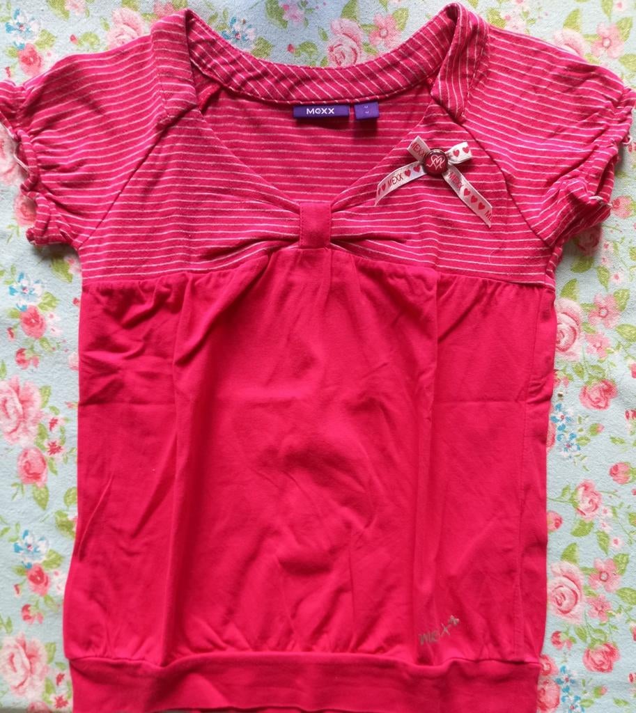 T-shirt Mexx maat 110-116, Kinderen en Baby's, Kinderkleding | Maat 110, Mexx, Meisje, Ophalen of Verzenden, Zo goed als nieuw
