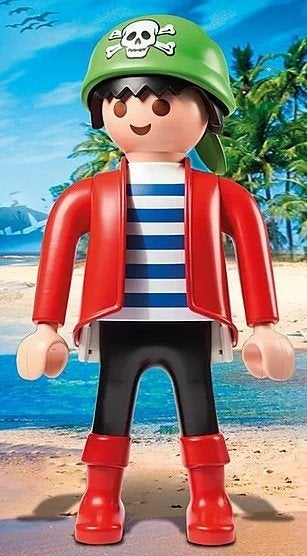 Piraat - Playmobil XXL 62 cm hoog, Ophalen, Vintage, Meerkleurig, Nieuw