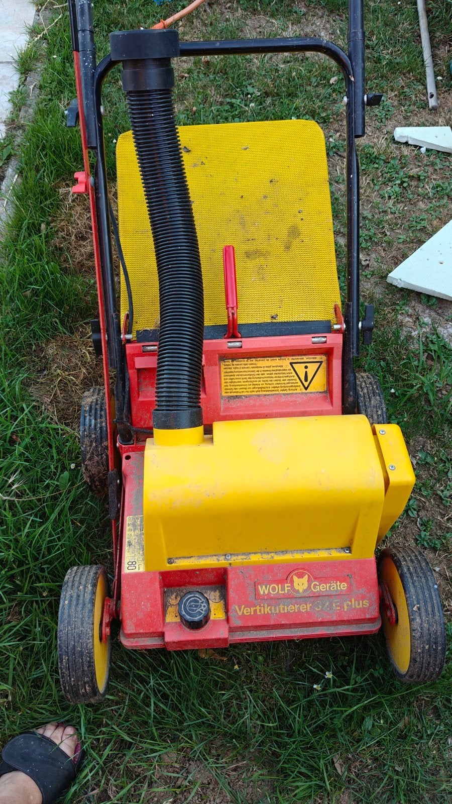 Scarificateur électrique, Enlèvement